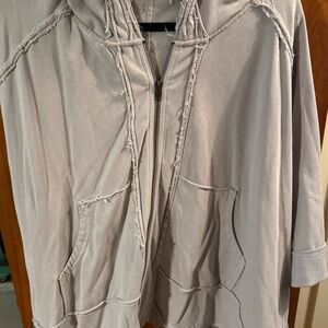 Easel Light Gray Hooded Jacket